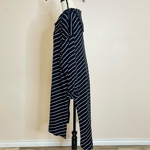 Free People Gotta Have it Cowl Neck Striped Tunic Top Size Medium Tunic Dress - Picture 4 of 13